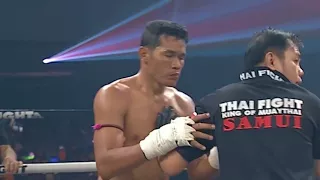 Tengnueng Sitjesairoong (Thailand) VS Sok Tauch (Cambodia) - Thai Fight - 75KG