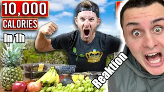 Schafft er 10.000 KALORIEN nur mit OBST in 1 STUNDE?! 🤯🍎🍊🍌 I The Franklin Reaktion