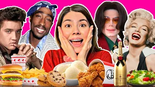 Eating Celebrities LAST MEALS Before Death (Marilyn Monroe, Elvis & More)