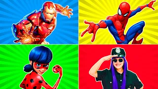 Superhero and Police Compilation | Finger Family | Nursery Rhymes & Kids Songs | BalaLand