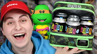 *CHASES* Unboxing 2 Cases Of Blacklight TMNT Funko Sodas!