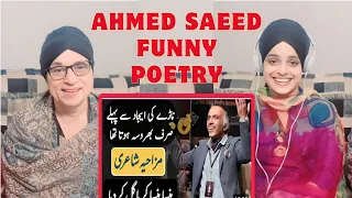 INDIAN reaction to Ahmad Saeed Urdu and Punjabi Funny Poetry | Best Funny Urdu Poetry By Ahmad Saeed