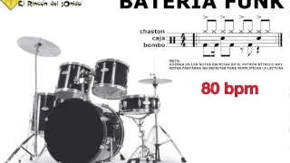 Bateria funk 80 bpm