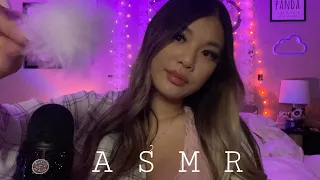 ASMR| Mouth Sounds + Face Touching 👄(Personal Attention, Inaudible whispers, face brushing)