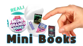 MINI BRANDS BOOKS ! REAL BOOKS BUT MINI OPENING AND PLAY #MiniBrands #Literature #books