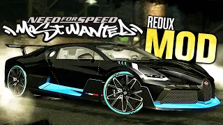 NFS Most Wanted BEST Graphics REDUX MOD! (New Cars, Textures & Customization)