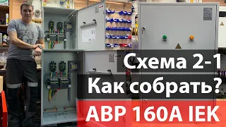 Как собрать щит АВР на 2 ввода 160А