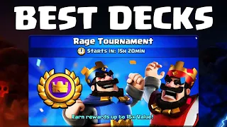 Best Decks for Rage Tournament in Clash Royale! 🏆