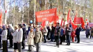 Victory Day Parade in Akademgorodok, Novosibirsk, Russia