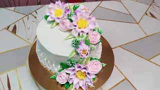Торт для девушки с новым цветком