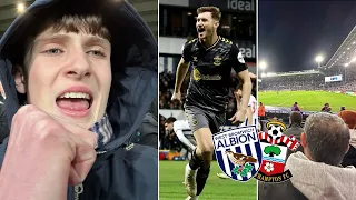2000+ SAINTS FANS GO WILD AS FRASER AND BROOKS SCORE IN WIN! | West Brom 0-2 Southampton FC Vlog