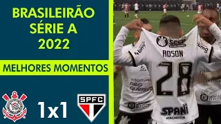 Melhores momentos | Corinthians 1x1 São Paulo | Série A 2022 - 7ª Rodada (Globo SP)