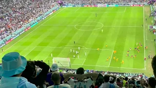 Weghorst 101st Min Equalizer vs Argentina | QF 2 | Reaction from the Stands | Lusail | FIFA WC 2022