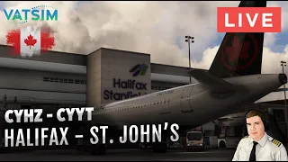 Moncton Mondays LIVE 🔴 CYHZ to CYYT on Air Canada A320Neo