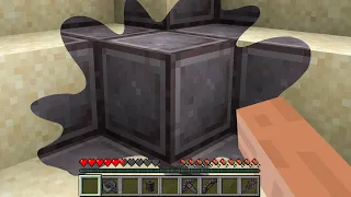 Minecraft but Everything I touch turns to Netherite!