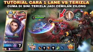 TUTORIAL CARA MELAWAN TERIZLA DI EXP LANE, Ternyata ini spell penghancur Terizla | MLBB