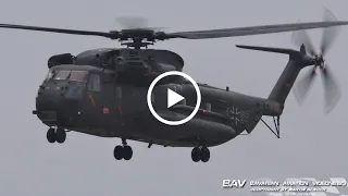 Sikorsky CH-53GS Sea Stallion - German Air Force 85+05 - fly by at Memmingen Airport