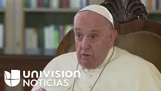 El papa habla en exclusiva con Univision de los rumores de su renuncia y la guerra en Ucrania