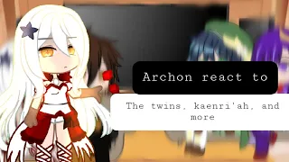 Archons ft. Unknown god react to the twins and kaenri'ah.