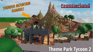 Big Thunder Mountain Railroad Frontierland FULL RIDE - Theme Park Tycoon 2