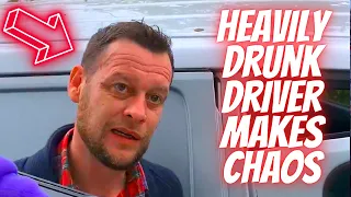 HEAVILY DRUNK DRIVER MAKES CHAOS -- Bad drivers & Driving fails -learn how to drive #1108