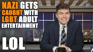 Nick Fuentes plays LGBT adult entertainment after his stream. oops