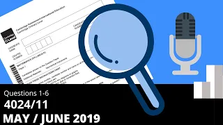 O-Level Mathematics D Paper 11 May/June 2019 4024/11 (Questions 1 - 6) Solutions & Explanation