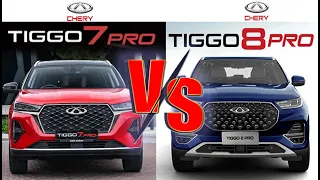 Chery Tiggo 7 Pro vs Chery Tiggo 8 Pro: A Comprehensive Comparison