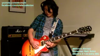 Guns N' Roses - November Rain Solo (All Slash's 3 + extra 4th solo by Stefanos Alexiou)