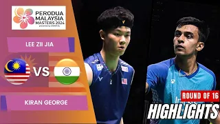 Lee Zii Jia (MAS) vs Kiran George (IND) - R16 | Malaysia Masters 2024