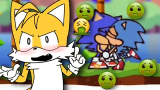 WHAT?! DID TAILS KISSED... | Tails reacts to the ultimate Sonic The Hedgehog Recap Cartoon Sus scene