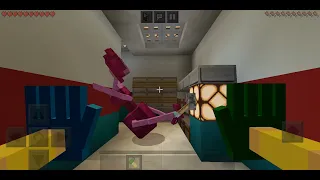 Mommy Long Legs Death in minecraft addon Poppy Playtime Factory...