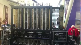 Babbage's Difference Engine from the back