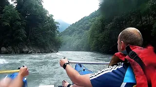 Рафтинг по реке Бзыбь. Абхазия 2021