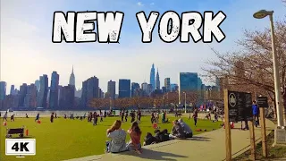 4K NYC Walk Spring 2023 | Queens to Manhattan with a Ferry Ride & Harry Potter Store Visit 🏙️⛴️🗽🍪🌸