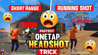 Secret 10x Faster Headshot Trick 🔥 For Only Red Numbers || Ump Shotgun & D-Eagle Setting|| Free Fire