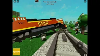 The most deadliest train crash in Roblox history (read description)