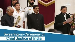 Swearing-in-Ceremony of the Chief Justice of India Justice Sharad Arvind Bobde