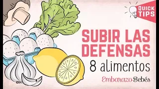 8 ALIMENTOS para SUBIR LAS DEFENSAS 💪🍋 ¡Fortalece tu sistema inmunológico!