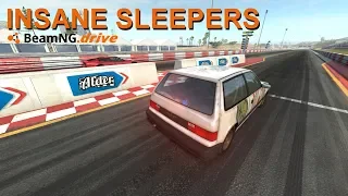 Insane Sleepers vs Sports Cars | BeamNG.drive Gameplay