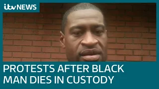 Protests after black man died in police custody | ITV News