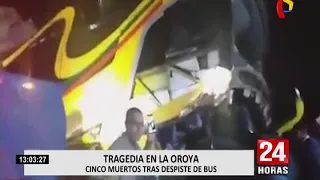 Tragedia en La Oroya: al menos 5 muertos y más de 20 heridos tras volcadura de bus