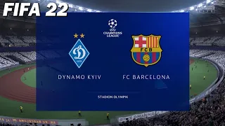 Dynamo Kyiv VS FC Barcelona | Under new Manager | @Stadio Olympic | FIFA 22 Gameplay