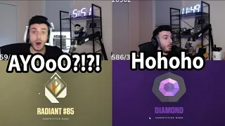 Tarik reacts to Reaching Diamond vs Radiant