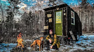 WINTER CAMPING IN A LEGENDARY FOREST with my Dog!