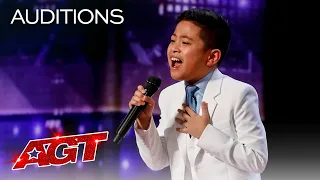 10-Year-Old Peter Rosalita SHOCKS The Judges With "All By Myself" - America's Got Talent 2021