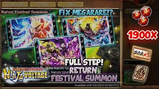 NxB NV : Full 5 Step 1900x Shinobite Return Festival Summon!