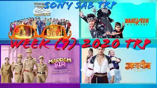 Sony SAB All Shows TRP Week (9) 2020 (Bollywood spoiler)