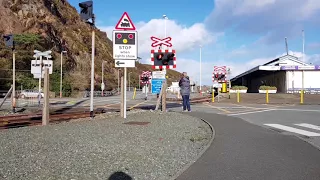 Fishguard Harbour Level Crossing (Pembrokeshire) 15.02.2018