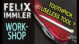 4 Special Tricks with the Victorinox Toothpick - SAK customize & maintenance Workshop (11/15)